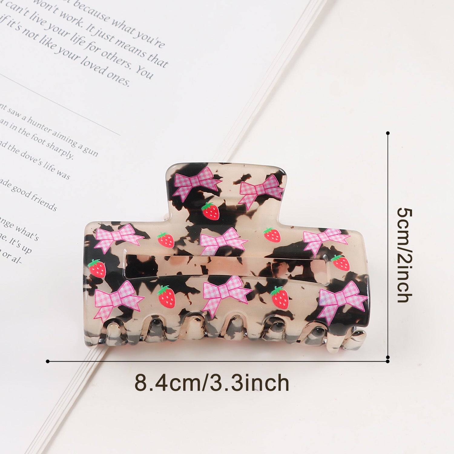 Rainbow Red Lip All-Match Sweet-Style Shark Clip