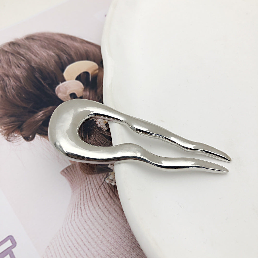 Simple Hair Clasp Metal U-clips Plate