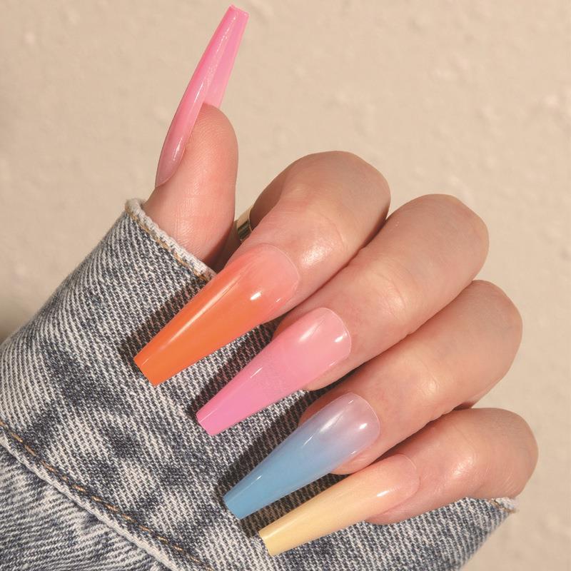 New Tapered Long False Nail Plate
