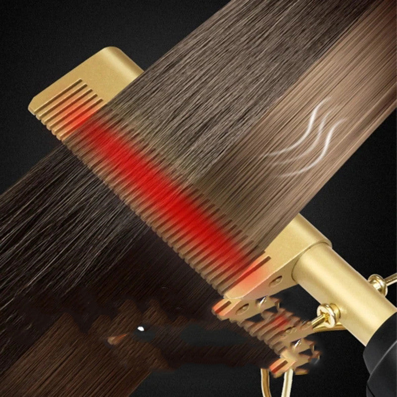 Multifunctional curling and straightening comb