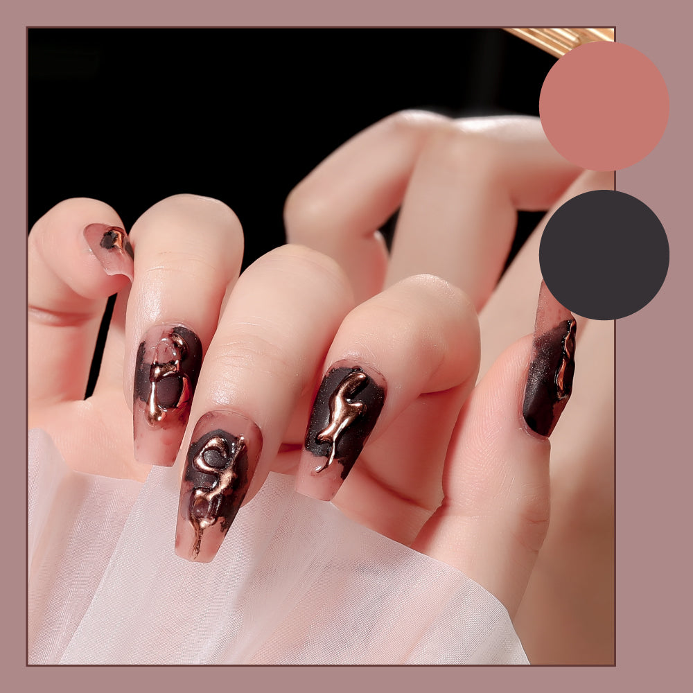 Magic False Nail Patches Hand Wearing Art