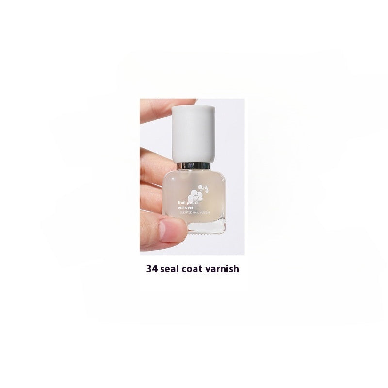 Wutering Water-based Quick-drying Baking-free Long-lasting Tearable Popular Color White Fragrance-retaining Nail Polish