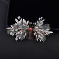 Bride's High-end Handmade Hair Comb Alloy Wedding Headwear