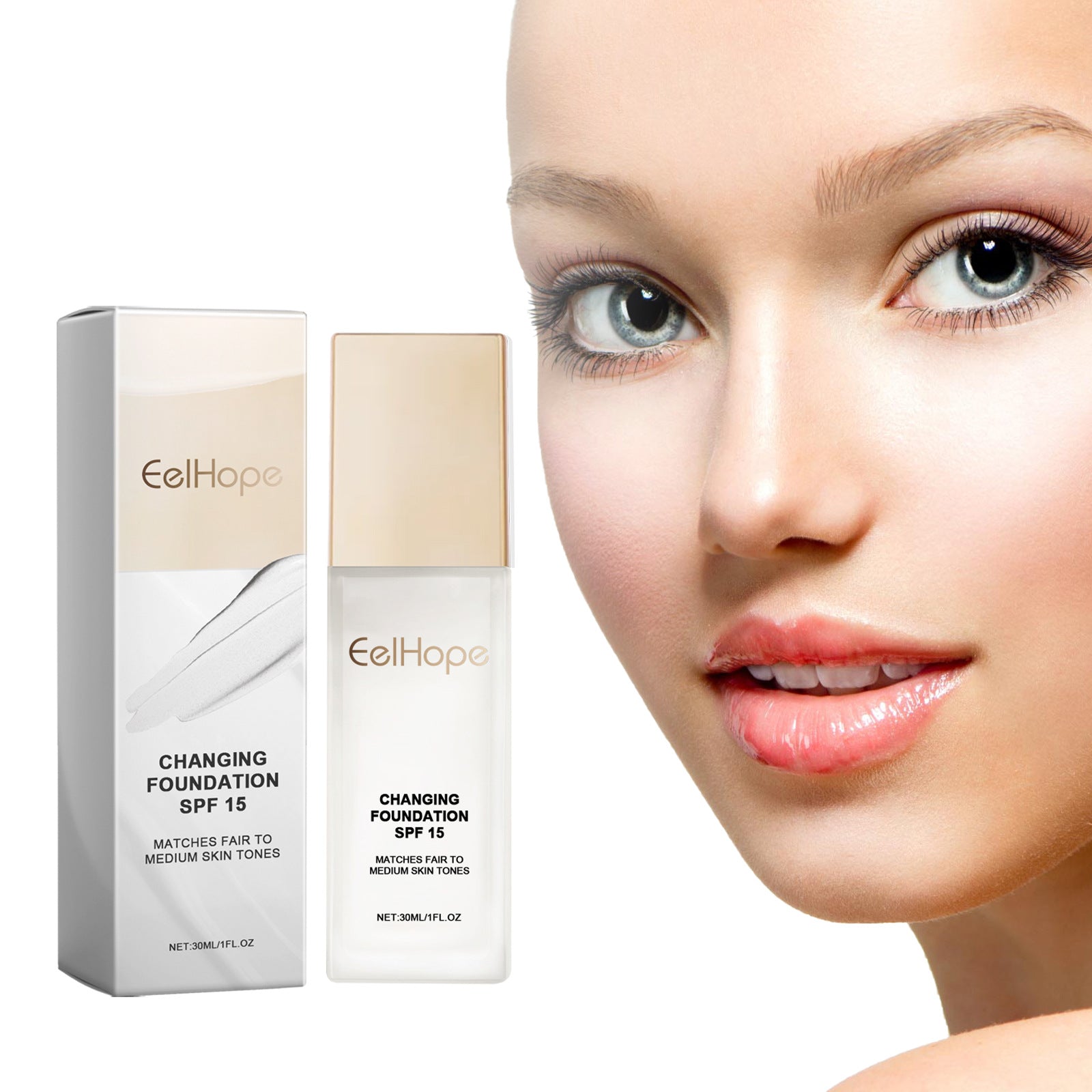 Moisturizing And Nourishing Natural Light Base Makeup Skin Foundation