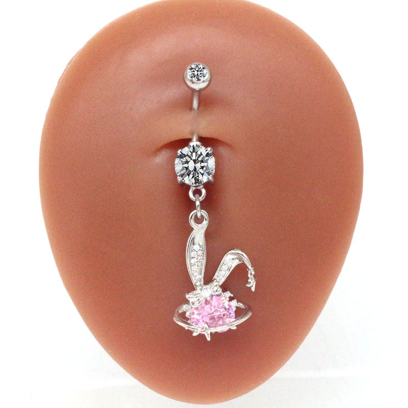 Women's Fashion Rabbit Bellybutton Nail