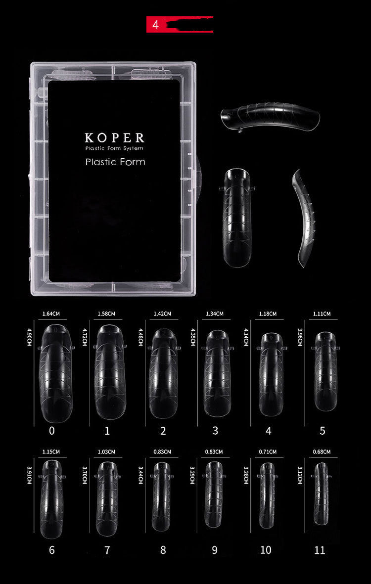 Koper Nail Without Paper Support To Extend The Plastic Nail Mold
