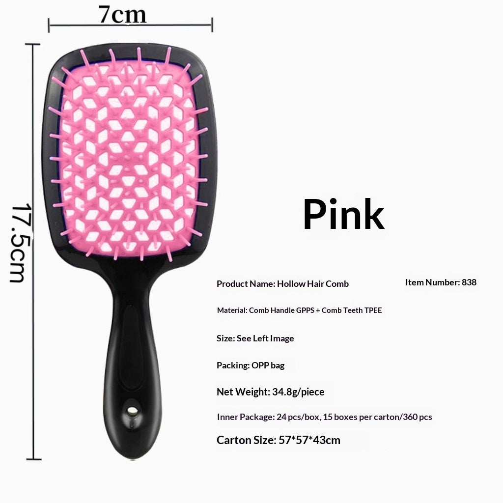 Styling Massage Hair Dryer Breakage-prevention Small Hollow-out Comb