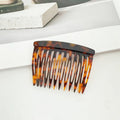 Pixie-cut Bangs Leopard-print Non-slip Hair Bun Comb