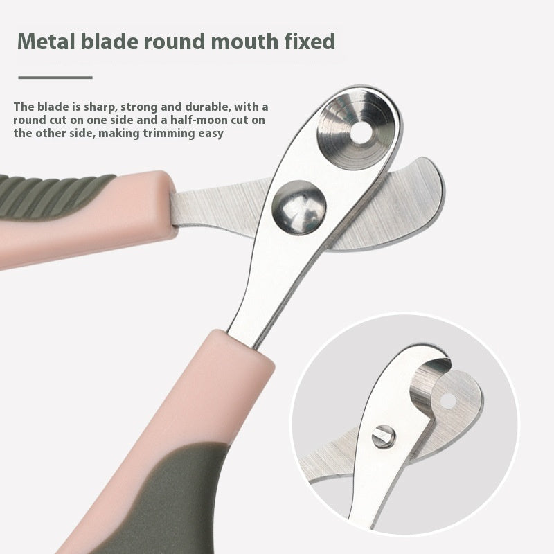 HistoTree Household Portable Plastic Round Hole Pet Nail Clipper