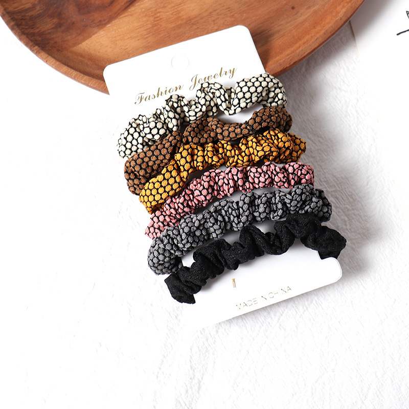 Simple fabric hair rings