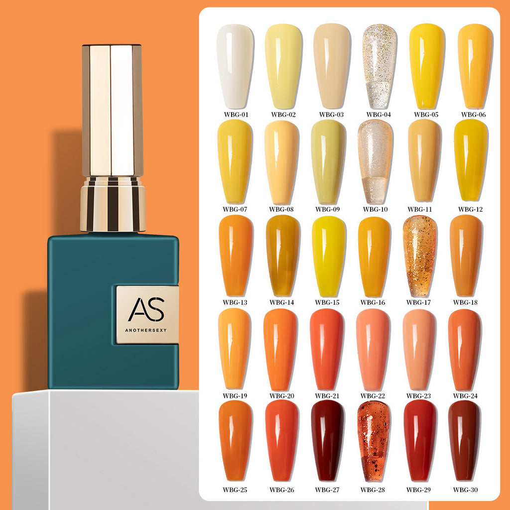 AS Yellow Nail Oil Gel New Whitening Nail Shop Special Set