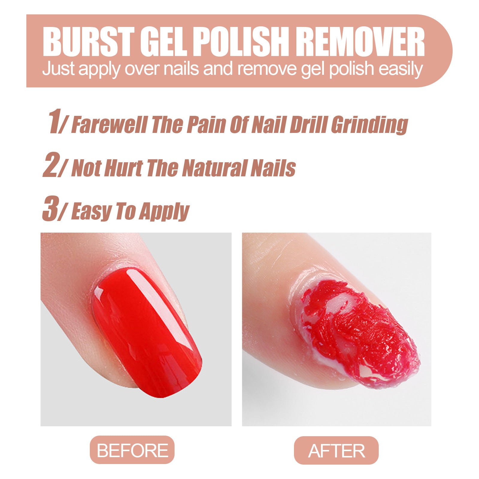 Eelhoe Gel Nail Polish Remover Easily And Quickly Dissolves Nails