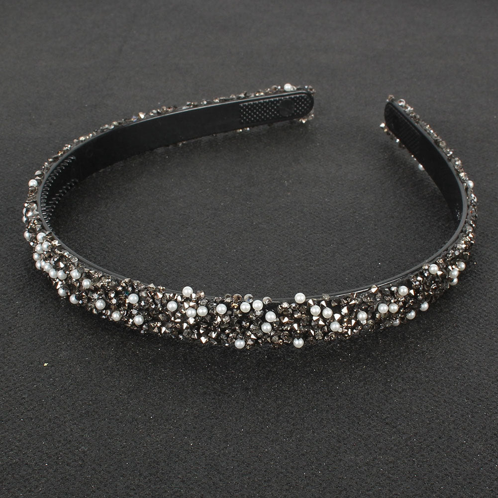 Semicircle Retro Colored Diamond Headband
