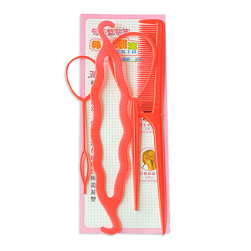 Plastic Comb Pattern Design Hair Pulling Needle Ball Head Hair Curler