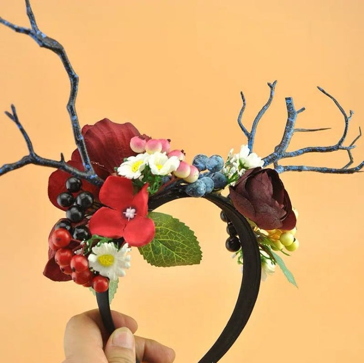 Christmas antlers headband