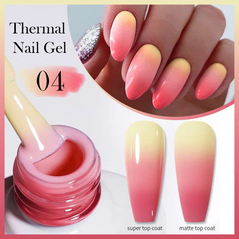 Thermal Nail Gel Simple Home Candy Gradient Color Change UV Polish