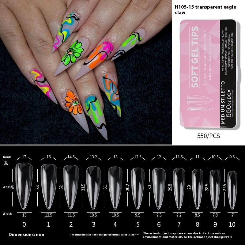 Porcelain White Box Nail Polish Ultra-thin And Scratch Free Matte soft gel tips