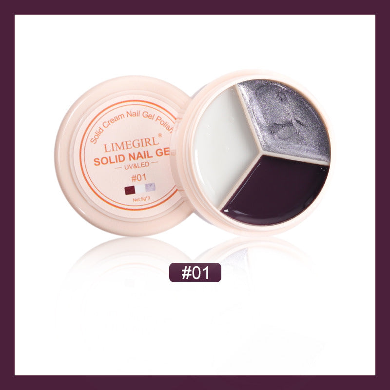 LimeGirl Cream Nail Polish Eye Shadow Bag