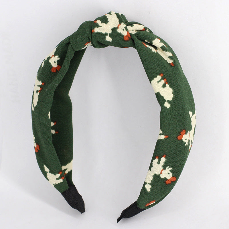 Cute And Sweet Big Red Cross Headband Knotted Headband
