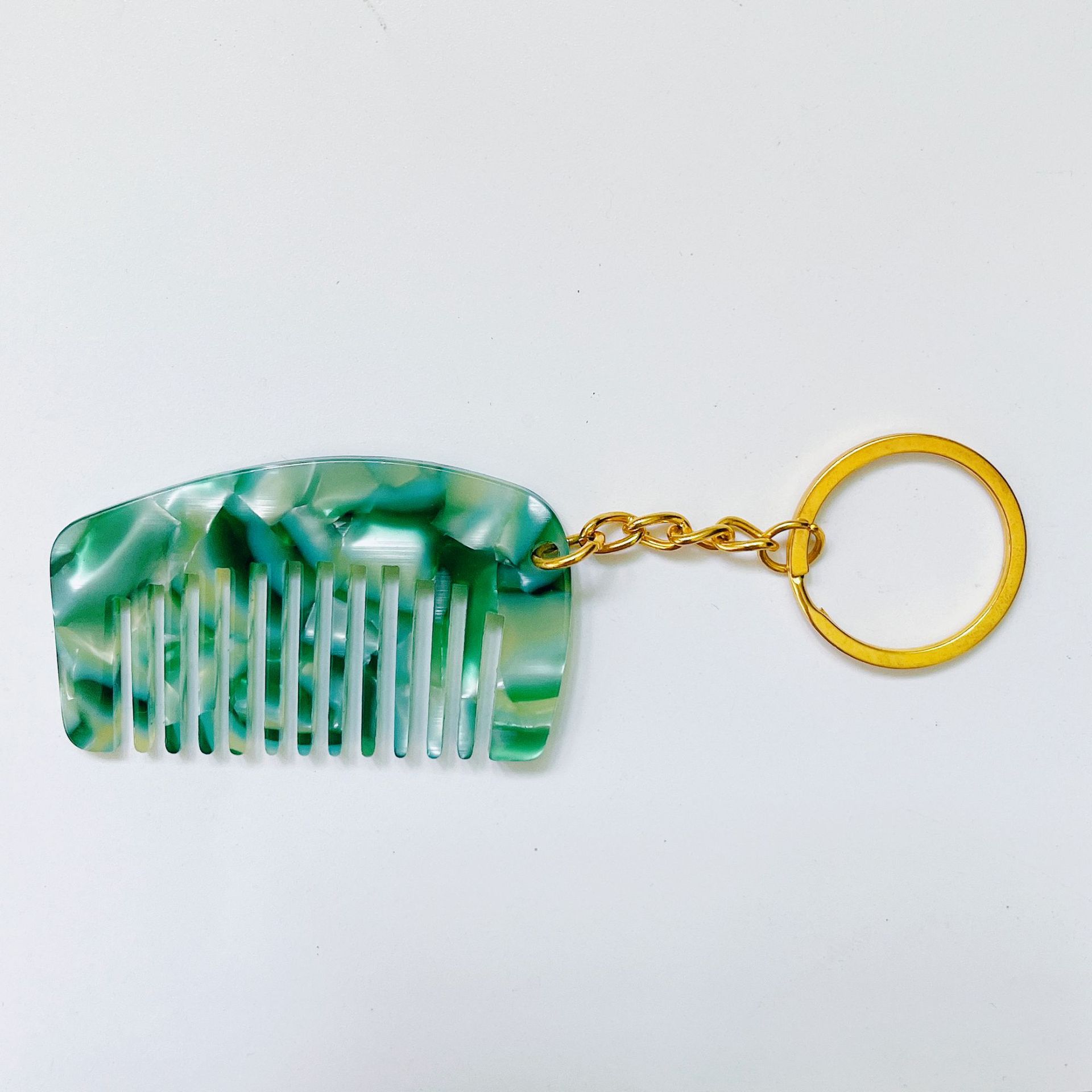 Acetic Acid Plate Mini Comb Key Chain Pendant Portable