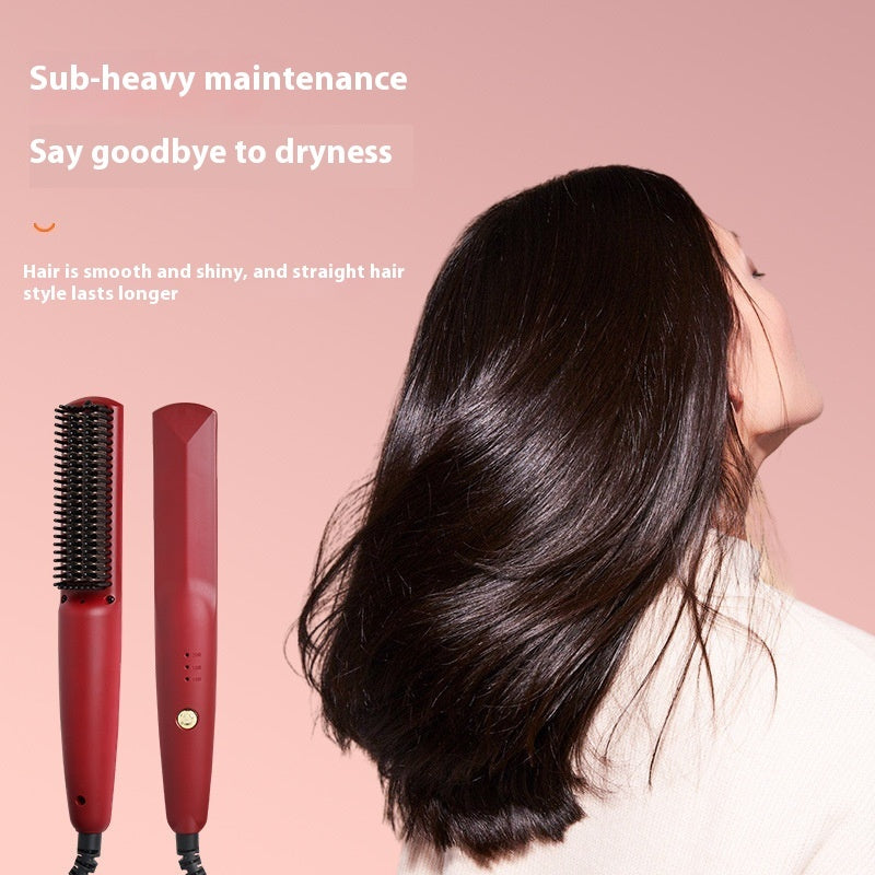 Household Portable Electric Heating Straight Hair Curls Dual-purpose Straight Comb