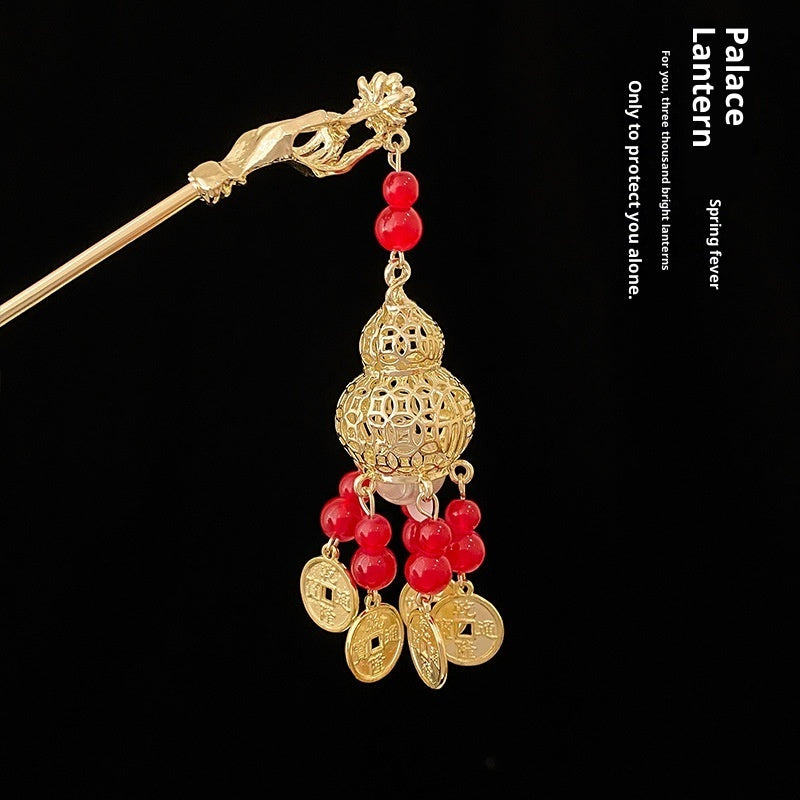 Light-emitting Hairpin Ancient Style Dangling Ornament Wind Chimes