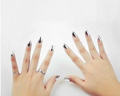 Misscheering Mirror Silver Nail Polish Base Coat Manicure Nail Treament
