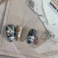 Women's Fashion Amber Blooming Gradient Nail Art