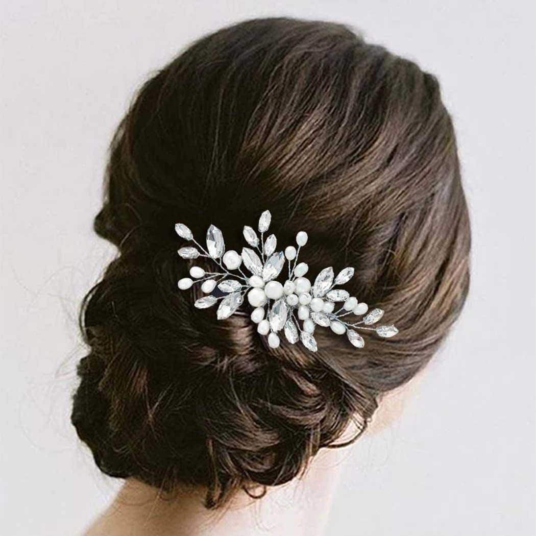 Bridal Wedding Handmade Pearl Hair Comb Hair Comb