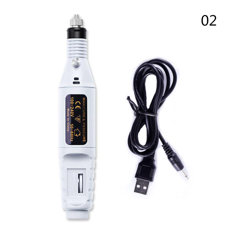 Kaiyin Electric Nail Drill Machine Manicure Machine Set USB Charging Mill Cutter For Manicure Nail File Pedicure Tool Nail Drill Set