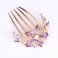Rhinestone plate hair insert comb