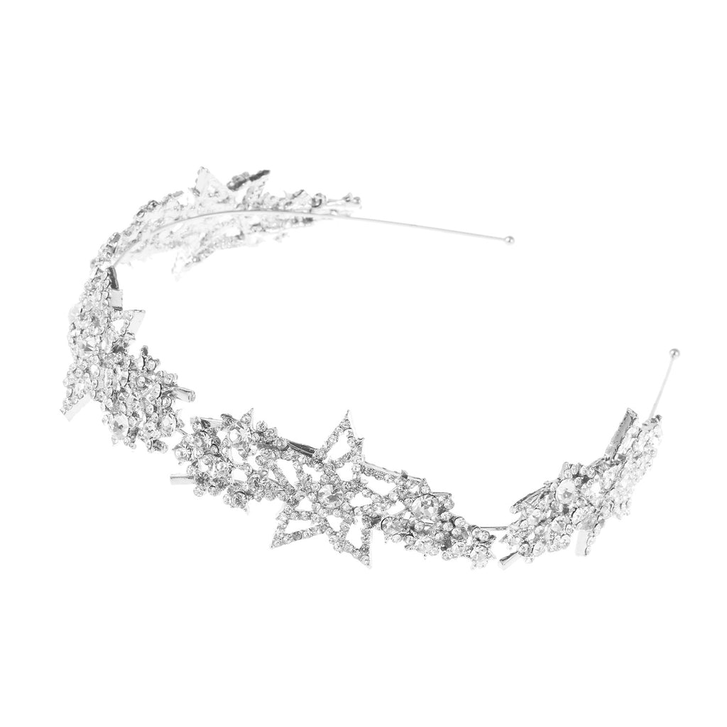 Bride Wedding Hair Accessories Five-pointed Star Alloy Diamond-laid Headband