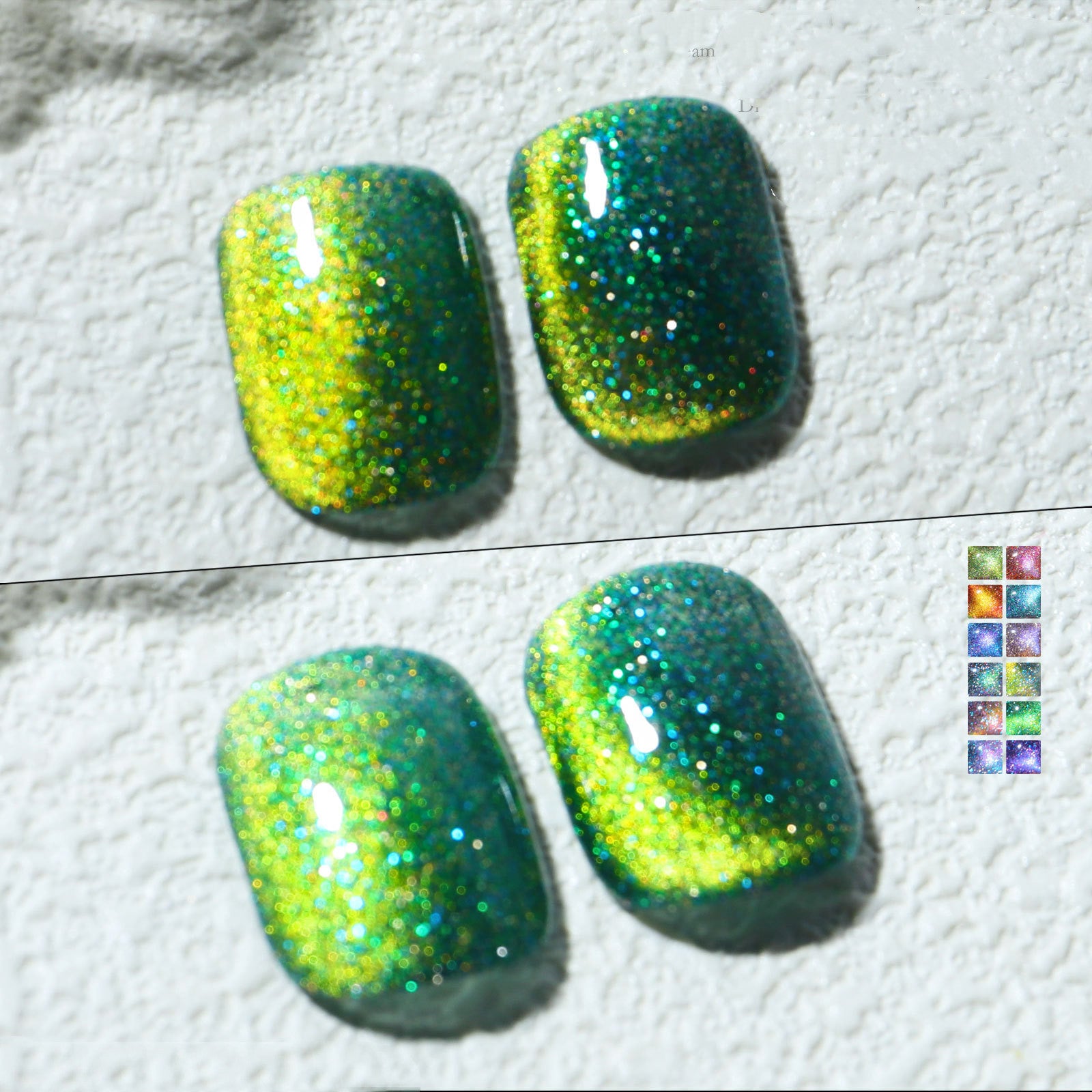 Misscheering Aurora Mystical Galaxy Cat-Eye Shiny Nail Gel Polish