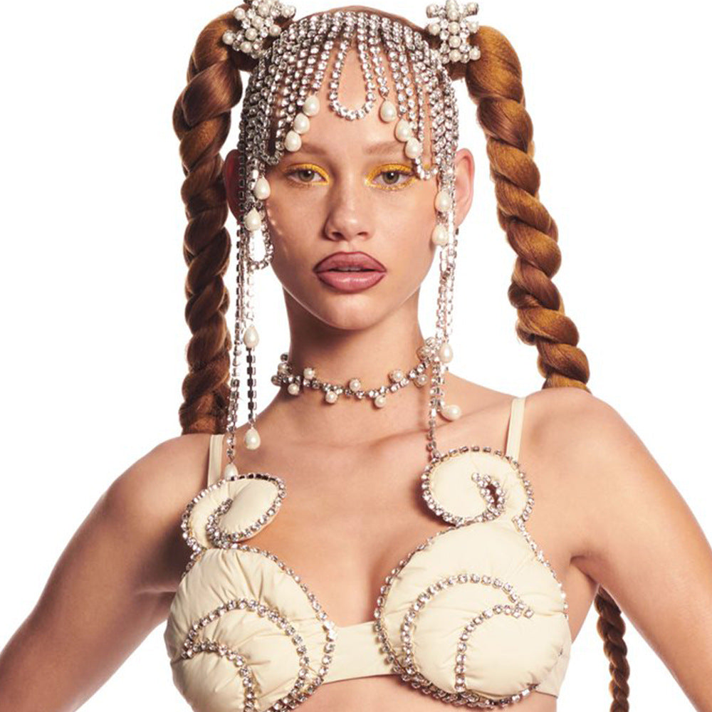 Full Bore Exaggerated Long Tassel Hair Chain
