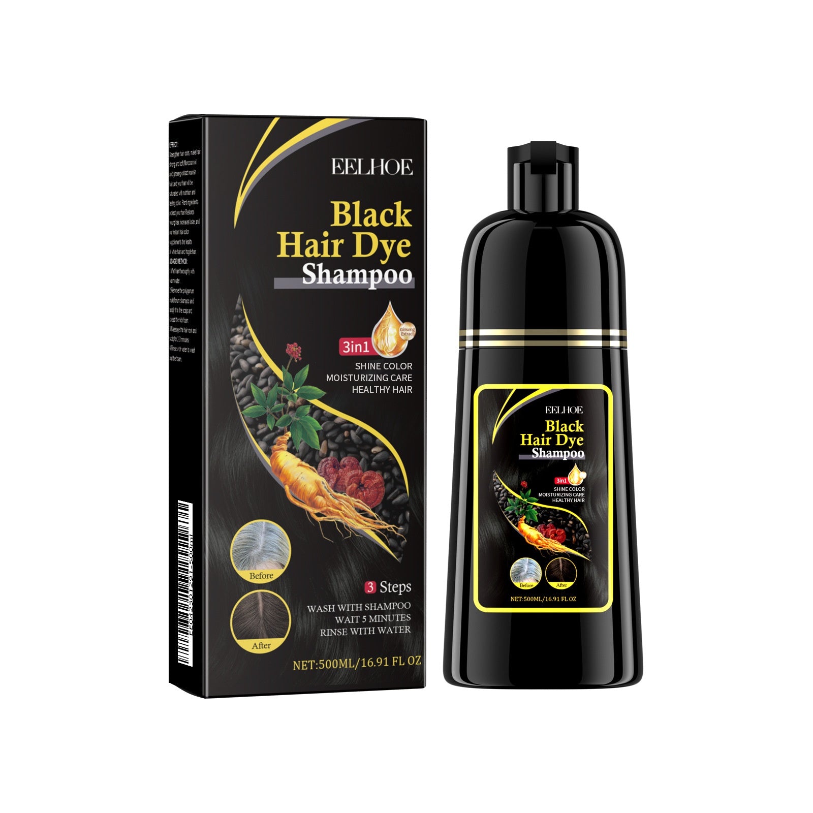 Eelhoe Polygonum Multiflorum Black Repair Soft Shampoo