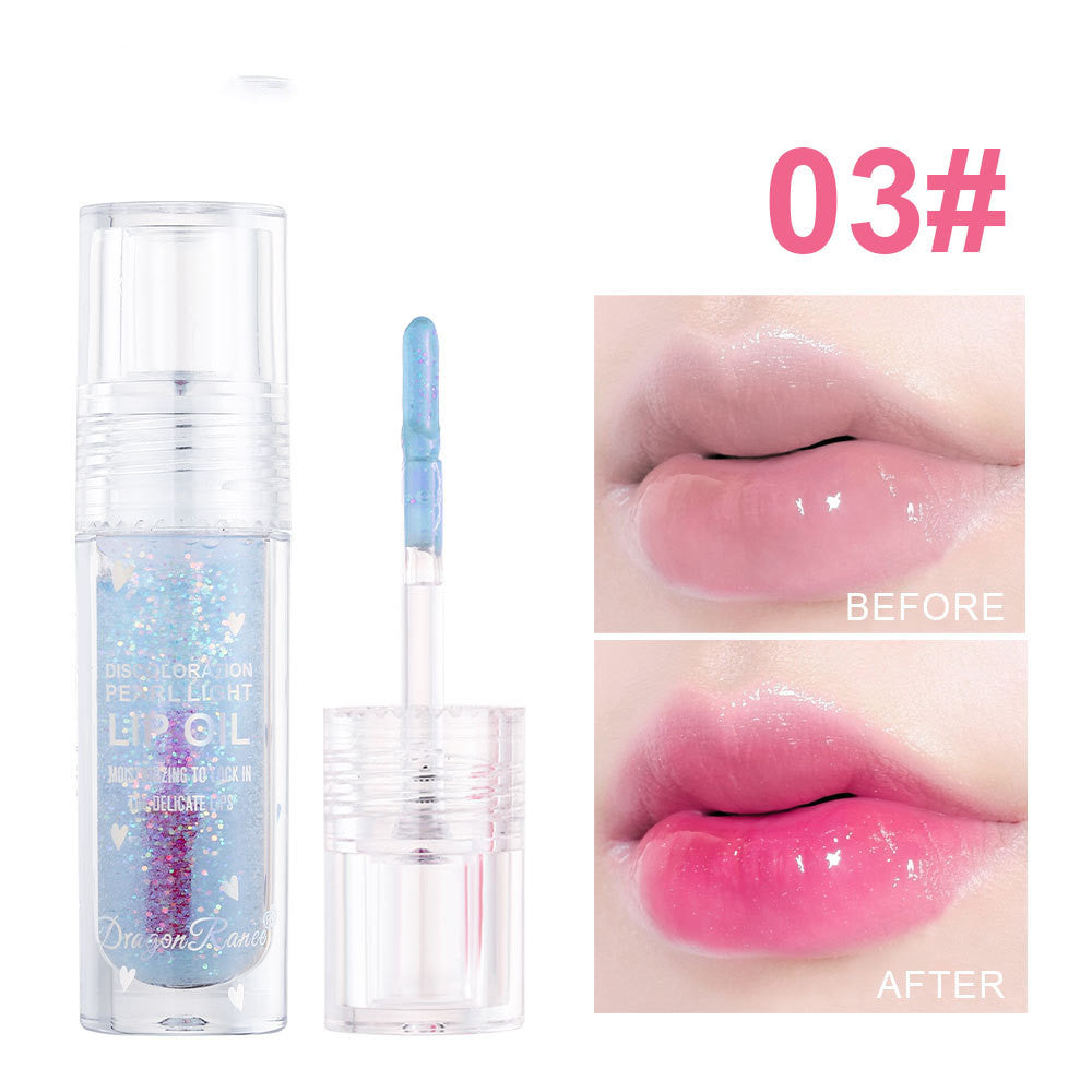 Ice Transparent With Thin And Glittering Pearlescent Moisturizing Lipstick