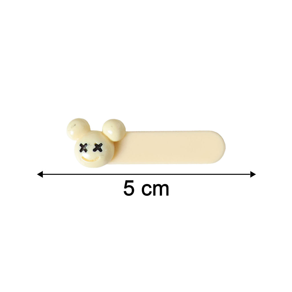 Cute Cartoon Bear Design Premium Fashion Hair Clips (4 Pc)