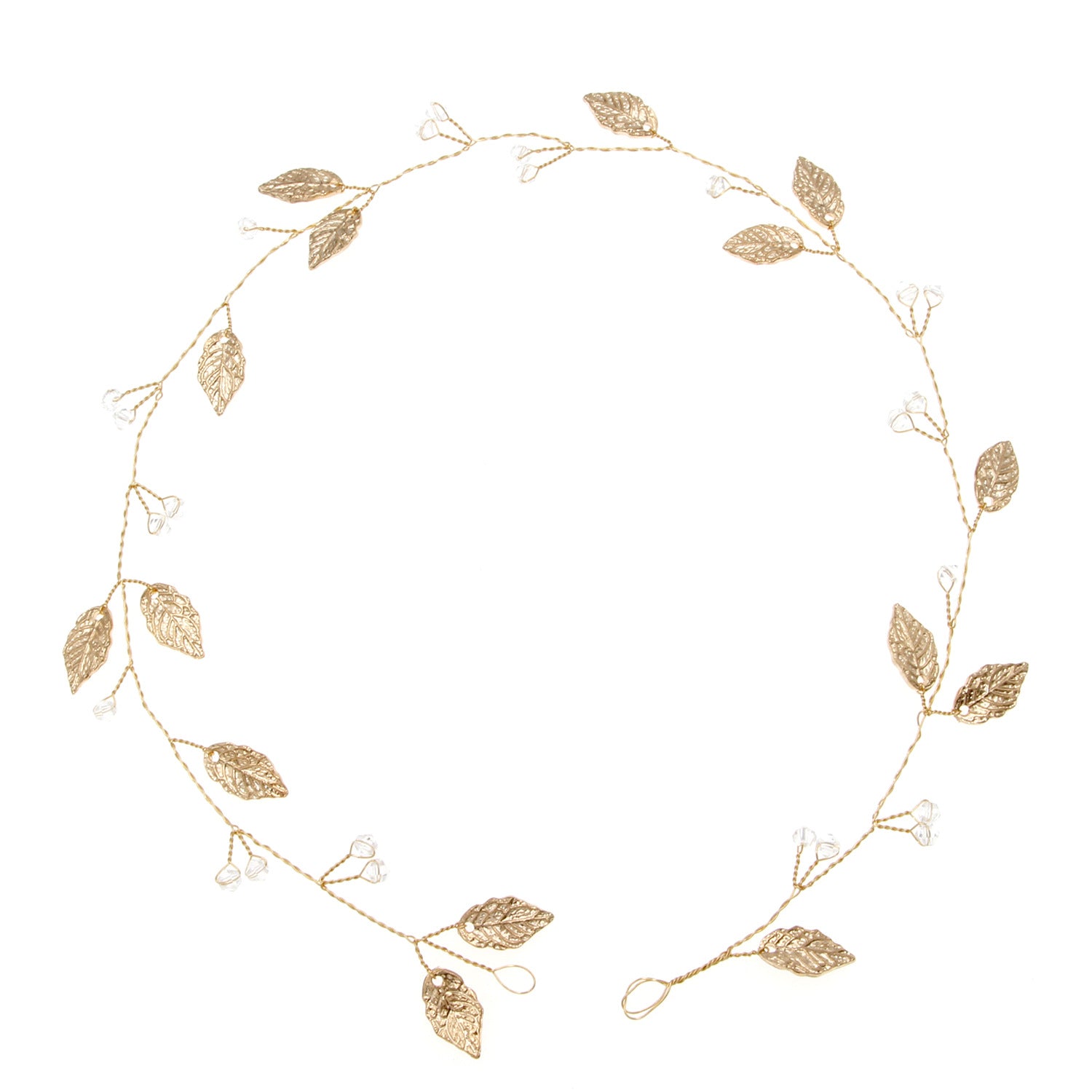 Handmade Hair Comb Alloy Leaves