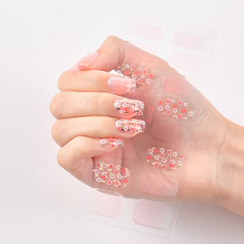 Younail Bronzing Cat's Eye Letters Color Nail Polish Film Nail Stickers Full Stickers