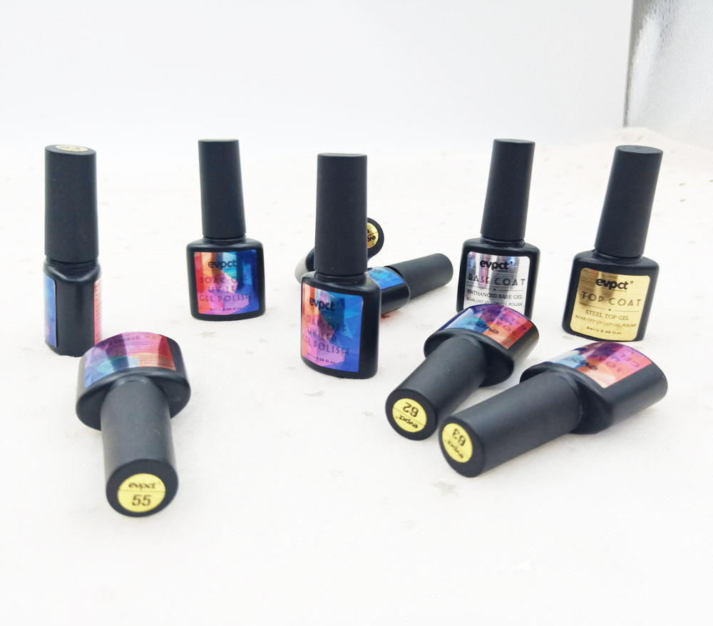 Evpct 6 Colors Luminous Glue Phototherapy Nail Glue UV Polish