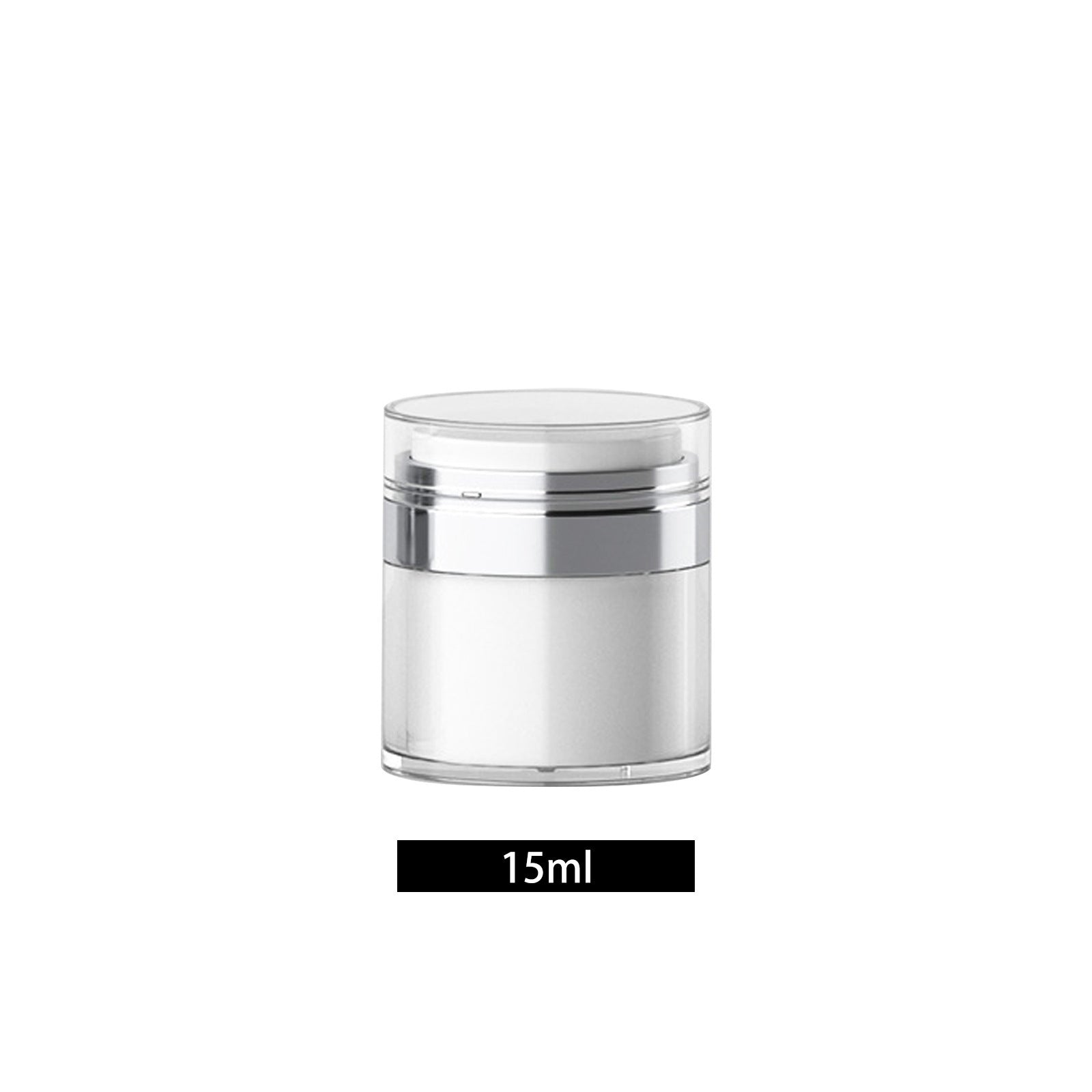 Acrylic Press Vacuum Lotion Plain Cream Bottle