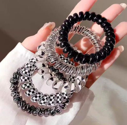 Shining Telephone Line Hair Ring Girl