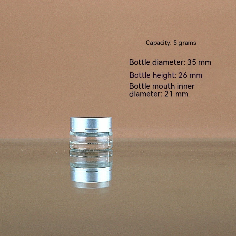 Transparent Face Cream Bottle Glass Cosmetics