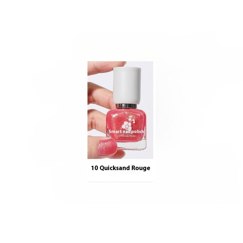 Wutering Water-based Quick-drying Baking-free Long-lasting Tearable Popular Color White Fragrance-retaining Nail Polish