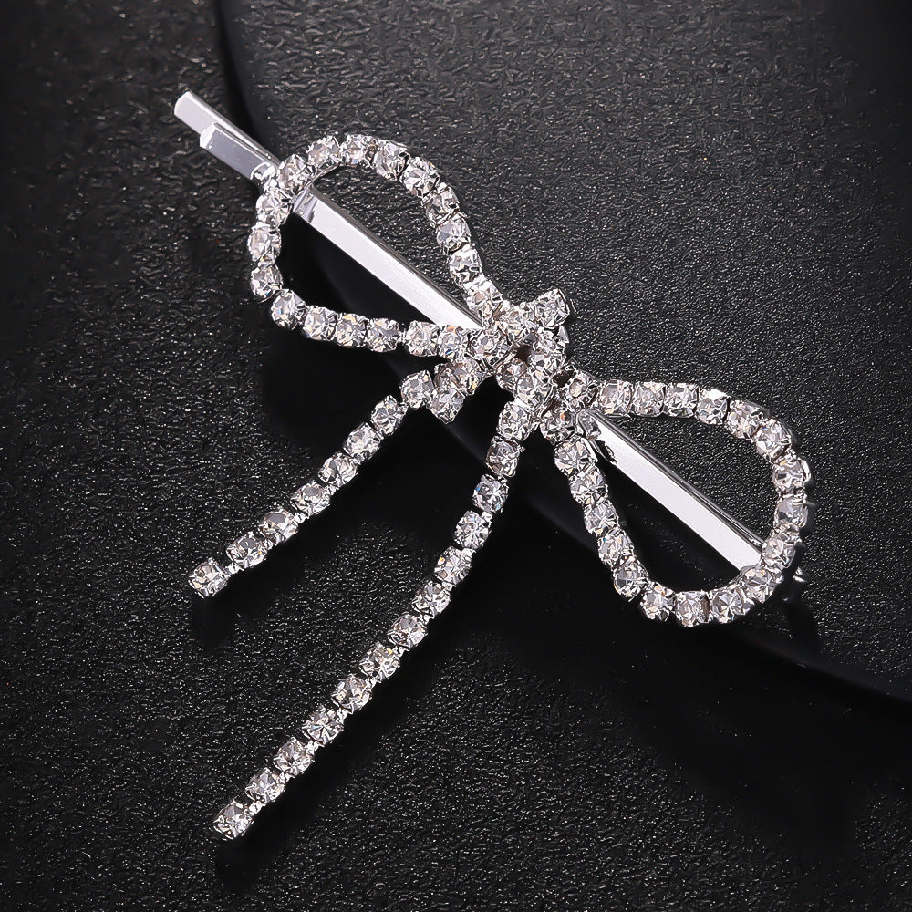 Bow Barrettes Side Bangs Cropped Hair Clip Barrettes