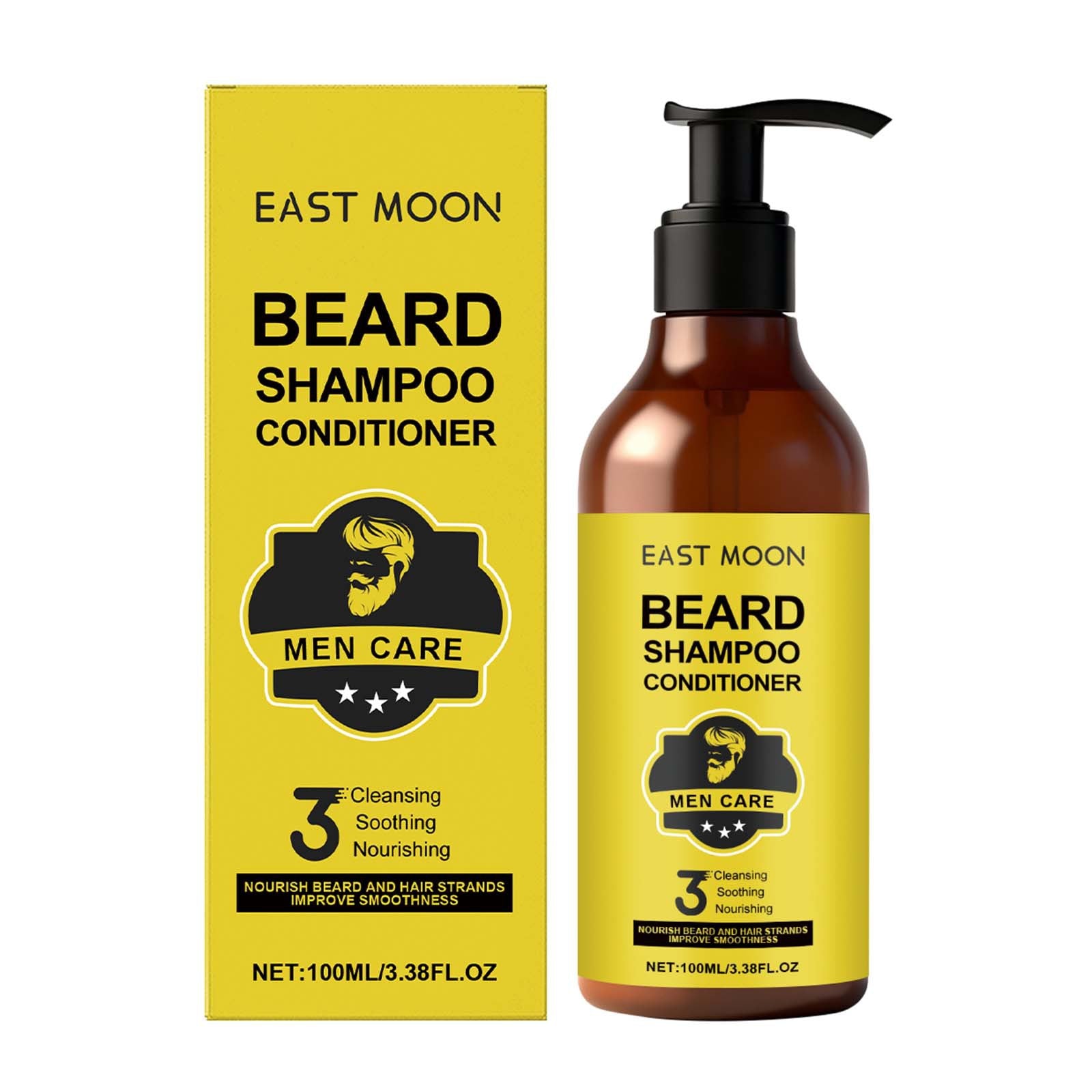 Mens 2 in 1 Beard And Hair Shampoo Gently Cleanses  Moisturizes Your Beard  And Smooths Your Hair