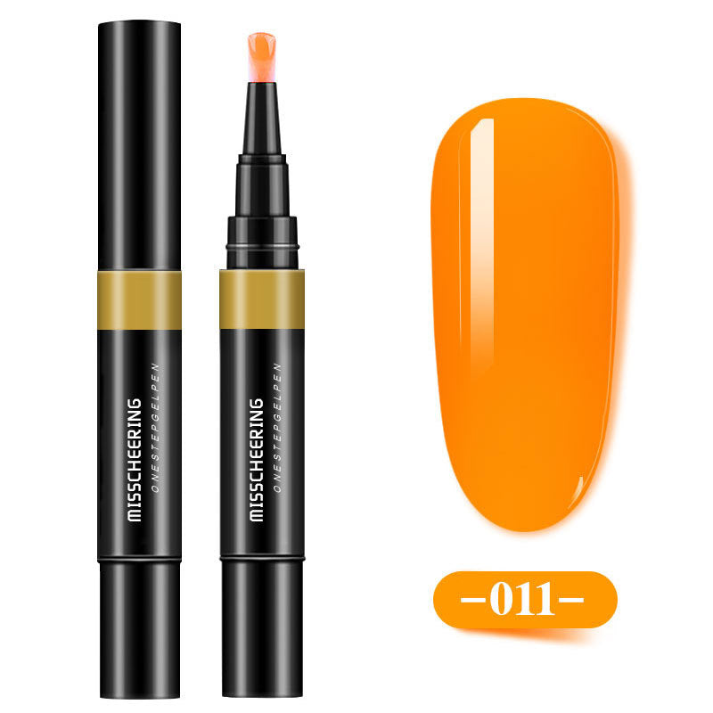 Misscheering One-step Glue Three-in-one Nail Polish Glue Pen Lazy Long-lasting Phototherapy Glue Nail Manicure