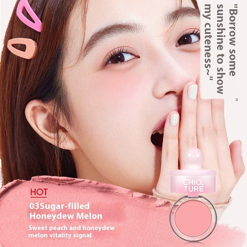 Chio Ture Blush Mud Swelling Contractive Color Shimmer Powder