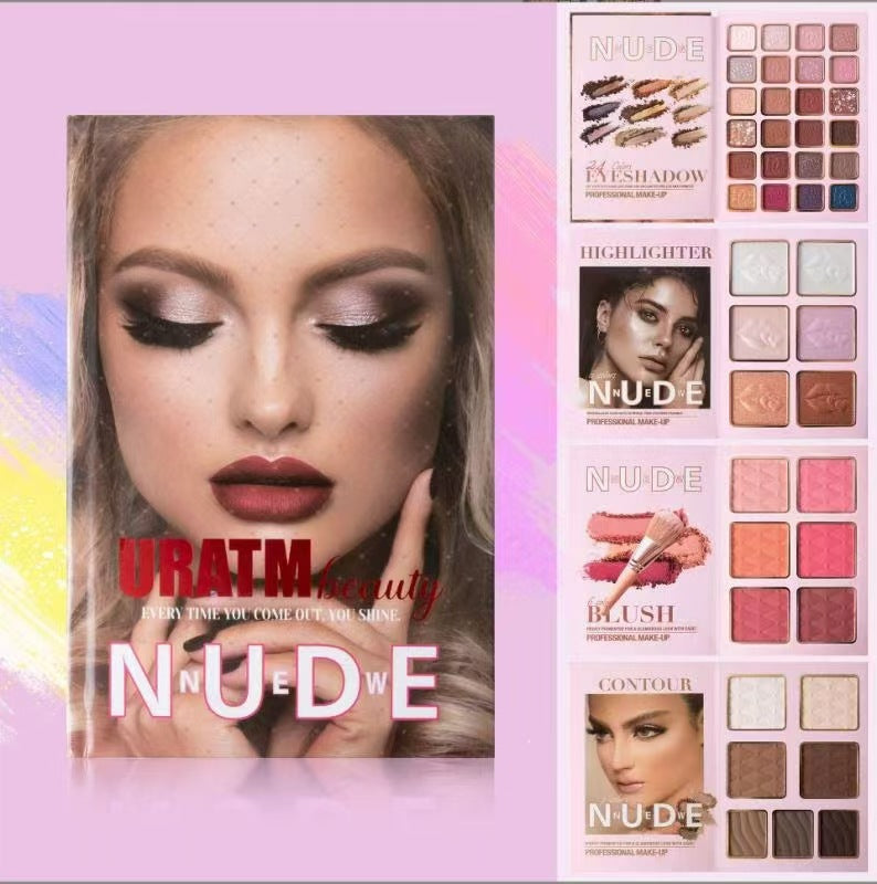 Uratm Multifunctional Eye Shadow Plate Matte Shimmer Blush Highlight Integrated