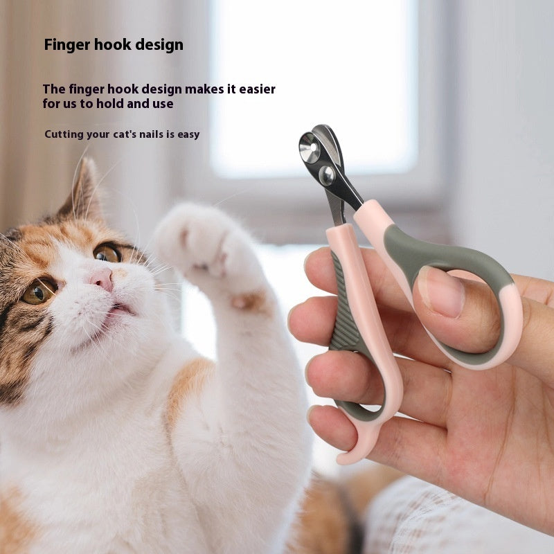 HistoTree Household Portable Plastic Round Hole Pet Nail Clipper
